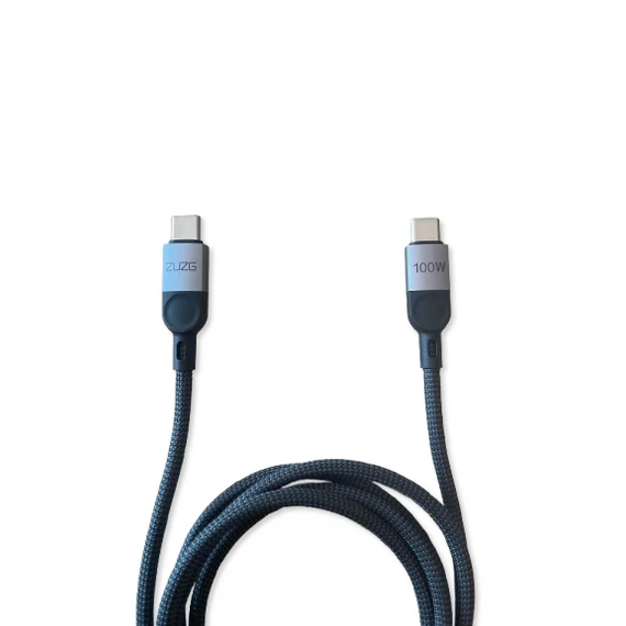 USB-C/USB-C fonott nylon borítású 1.5m